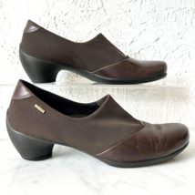 Ecco Sculptured GTX Pump Brown Leather Goretex Fabric Slip On - Women&#39;s ... - $813.93 MXN