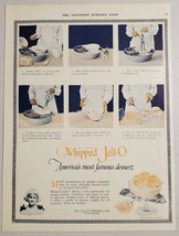 1924 Print Ad Whipped Jell-O America&#39;s Most Famous Dessert Le Roy,New York - £12.08 GBP