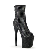 PLEASER FLAMINGO-1031GM Women&#39;s 8&quot; Heel Platform Peep Toe Ankle Back Zip... - $1,175.09 MXN