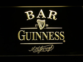 BAR Guinness Beer 3D LED Neon Sign Light Bar Pub Club Luminous Display Glowing - £20.77 GBP+