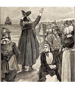 1904 Saying Farewell To The Pilgrims History Art Print Ship DWN10F - $505.79 MXN 1904 Saying Farewell To The Pilgrims History Art Print Ship DWN10F - $505.79 MXN