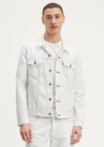 White Levi&#39;s Jean denim trucker Jacket Pride Size XL New - £63.98 GBP