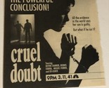 Cruel Doubt Tv Guide Print Ad Blythe Danner Ed Asner Dennis Farina TPA9 - $5.93