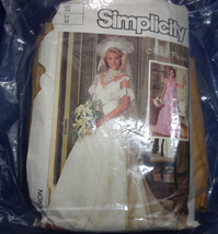 Simplicity Misses Lined Bridal Or Bridesmaides’ Dress Size 16 #7260  - £4.70 GBP
