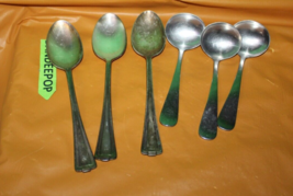 Vintage 6 Piece TWA Airlines International Silver Co Serving And Soup Sp... - $34.64