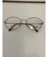 VTG NOS Silhouette Lights Purple &amp; Gold Metal Oval Eye Glass Frames 56-1... - $41.16 CAD