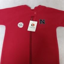 LogoFit Nebraska Cornhuskers Fleece Pajamas 6-9 Mos NWT Red - £11.69 GBP