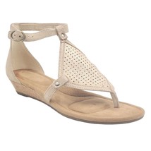 Koolaburra Women Cork Wedge Ankle Strap Sandals Briona Sz US 8.5 Frosted Almond - £22.94 GBP