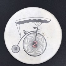 Big Wheel Covered Bicycle Pin Button Pinback Vintage - $10.00