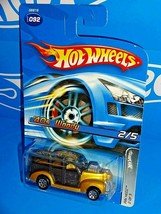 Hot Wheels 2005 Pin Hedz Series #92 &#39;40s Woody Gold &amp; Black w/ 7SPs - £2.33 GBP