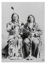 Chief Sitting Bull And His Nephew One Bull Native Americans 5X7 Photo - £6.72 GBP