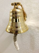 4&quot; Ring Ship Bell Ring Home Kitchen Outdoor Indoor Door Bell Wall Hanging Decor - £44.46 GBP
