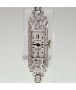 Geneve Platinum Diamond Women's Hand-Winding Watch w/ Milgrain Detailing - $3,504.53