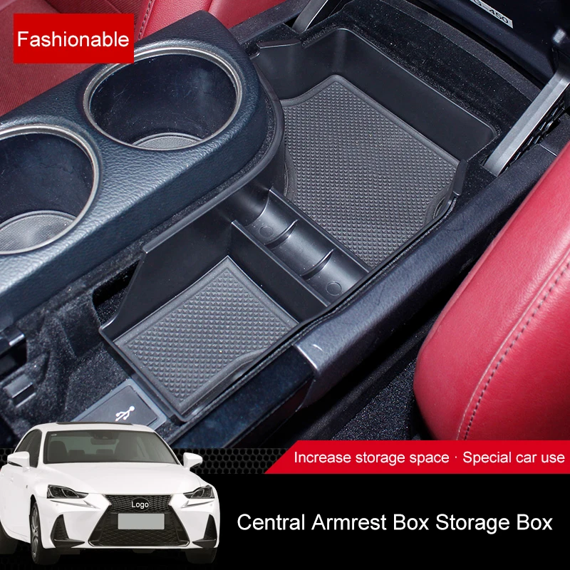 QHCP ABS Center Console Trays Container Box Armrest Storage Case Tray Stowing - £30.35 GBP