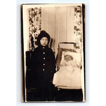 RPPC Real Photo Postcard Two Young Children - £18.50 GBP