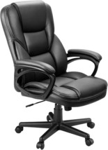 Furmax Office Executive Chair High Back Adjustable Managerial Home Desk, Black - £100.51 GBP