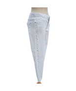 Cache White Denim Rhinestone Embellished Jean Pant New Crop Stretch NWT $98 - $53.61 CAD
