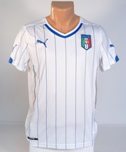 Puma Cell Dry FIGC Italia Footbball Team White Soccer Jersey Youth Boys NWT - $59.99