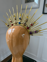 NIP New Goddess Crown Headband Sunburst Halo Day of the Dead Costume - $46.80