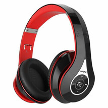 Set of 2 Mpow 059 Bluetooth Headphones Over Ear Fold-able Wireless Headset Red - £42.35 GBP