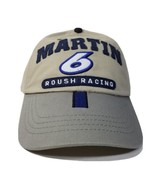Roush Racing Mark Martin 6 Hat Cap Adult Beige Khaki NASCAR Chase Unstru... - £10.11 GBP