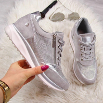 Fashion Women Wedges Sneakers Vulcanized Shoes Summer Breathable Woman Platform  - £38.98 GBP