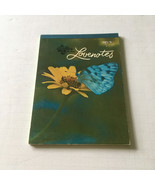 Vintage love notes lined letter writing tablet green stationery paper  - $27.08 CAD