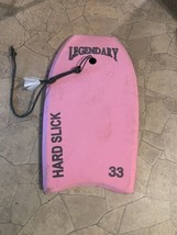 RARE Vintage 1980’s Legendary Hard slick 33 Boogie Board Bodyboard Surfing Pink - £31.37 GBP