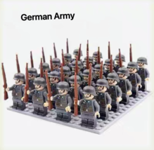 24pcs/Lot Military Soldiers Building Blocks Set Weapons Army Action  - £18.06 GBP