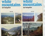 White Mountains Vacation Guide Brochure Pictorial Map 1975 New Hampshire - £14.24 GBP