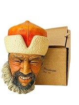 Bosson Chalkware Legend Face Figurine England Wall Bust Vtg Himalayan 19... - $59.35