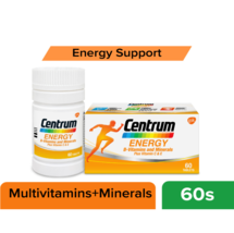 New CENTRUM Energy B-Vitamins &amp; Minerals Plus Vitamin C &amp; E 60 Tablets - £30.17 GBP