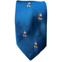 Mickey &amp; Co. Mouse JG Hook Blue Repeat Embroidered Silk Tie 55x3.25” USA... - £10.60 GBP