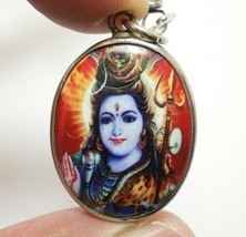 Señor Shiva Mahadev Om Mahadeva Dios Siva Rudra Bendiga Collar De Medallón... - £23.09 GBP