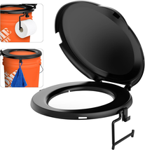 Portable Toilet Seat for 5 Gal Buckets, Camping Toilet with Lid for Adults - $27.76