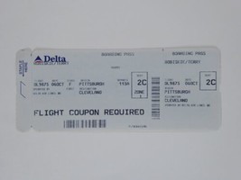 Terry Robiskie Cleveland Browns Airline Boarding Pass NFL 2002 - $9.89