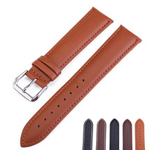 16mm 18mm 20mm 22mm 24mm Genuine Leather Wristband Watch Strap Band Brac... - £6.28 GBP