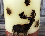 Bed Bath &amp; Beyond Winter Deer Pillar Candle - 13 oz - 4&quot; x 3&quot; - New! - £10.04 GBP