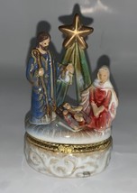 Kirkland&#39;s Ceramic Holy Family Trinket Box - £7.31 GBP