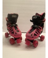 Roller Derby Girls Roller Skates Black /Pink Size 3-6 Roller Derby Girls - $14.95