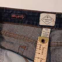 St. John's Bay Quality Apparel Denim Straight Leg Women's Blue Jeans Size 14P image 4