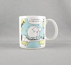 Vintage Appreciation Gift Coffee Mug Cup Giraffe Sticking Neck Out For Elephant - £7.40 GBP