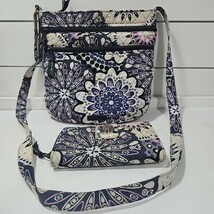 Vera Bradley Mimosa Medallion Purse And Wallet Cross Body Retired Print  - $18.76