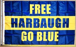 Harbaugh Flag Michigan Vs. Everybody Blue Wolverines Beer USA 3x5&#39; - £12.87 GBP