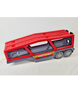 Vintage Buddy L Power Drivers Red Vehicle Car Hauler Trailer 1981 SOME WEAR - $185.27 MXN