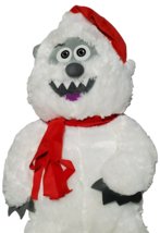 BUMBLE Rudolph the Red Nosed Reindeer 34 Inch Plush with Scarf and Santa Hat - $9.46