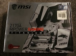 MSI Z170A MPOWER GAMING TITANIUM motherboard LGA1151 - $140.00