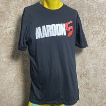 Maroon 5 Red Pill Blues Tour Black Short Sleeve T-Shirt Size Large - $14.01