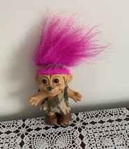 Russ Berrie 4 Inch Camoflauge Soldier Troll Toy Doll Pink Hair Face Pain... - $9.99