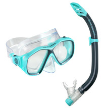 Swim Mask and Snorkel Combo Adult Playa Teal U.S. DIVERS - NIB - £14.42 GBP
